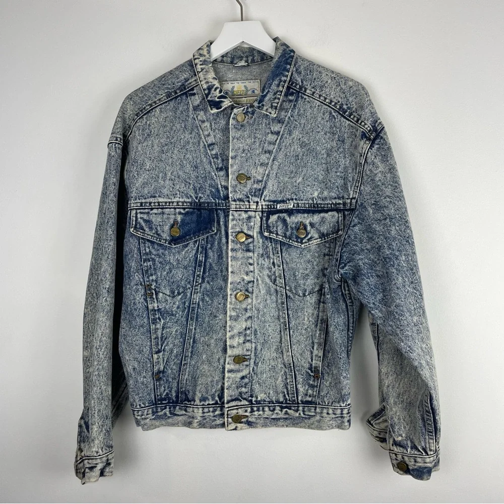 Vintage Barbie Denim Acid Wash Jean Jacket - Picture 3 of 6